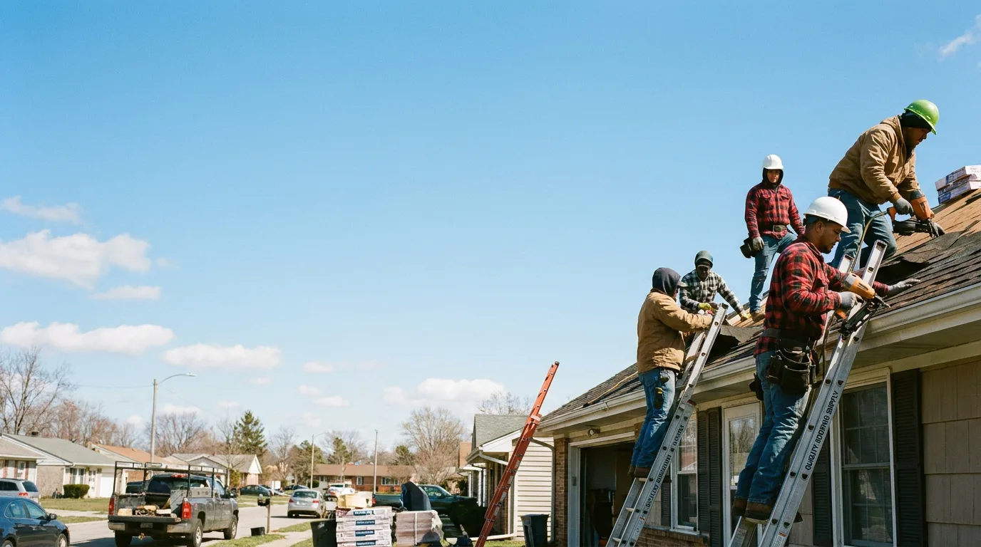 Roofing in Young America, IN near me